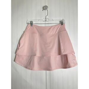 FJ FootJoy Layered Golf Skort Women's Soft Pink Size S Preppy Golf Chic Femenine